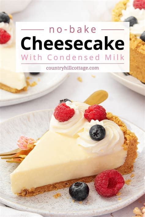 No-Bake Cheesecake with Condensed Milk {Without Heavy Cream}