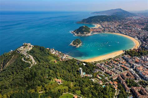 Playa de la Concha is a crescent shaped beach in the city of San ...