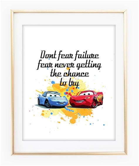 Disney Cars inspired Lightning McQueen quote print little boys | Etsy