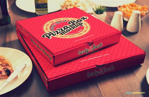 15 Yummy Pizza Box Mockup PSDs | ZippyPixels