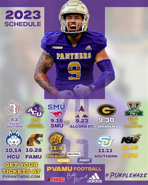 Ashton N. Green on Twitter: "RT @PVAMU_Football: Official 2023 Season ...