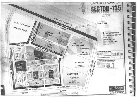 Sector-135 Noida Layout Plan HD Map