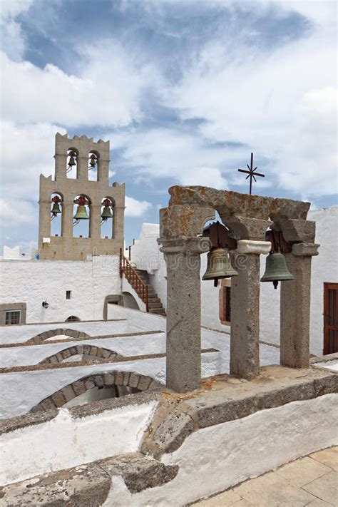 Monasterio De Juan La Isla De Patmos Del Evangelista Foto de archivo - Imagen de destinaciones ...