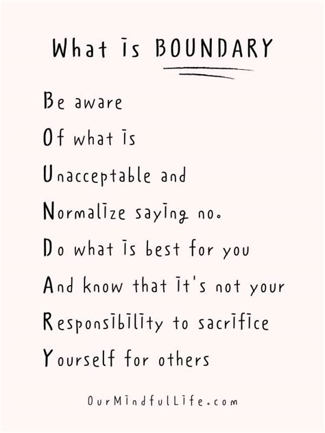 28 Boundary Quotes To Say No Without Feeling Bad - Our Mindful Life