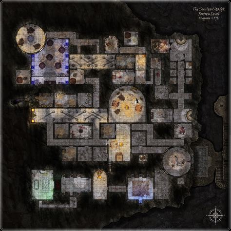 Sunless Citadel Fortress Level by FoundryAtropos | Dungeon maps, Dnd world map, Tabletop rpg maps