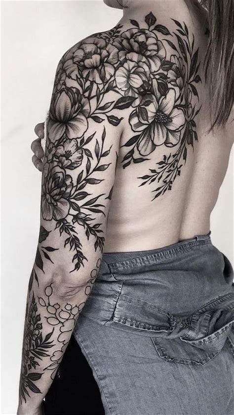 45 Gorgeous And Stunning Sleeve Floral Tattoo To Make You Stylish - Women Fashion Lifestyle Blog ...