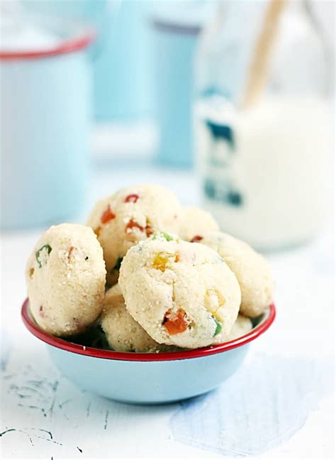 semolina cookies recipe | Tutti frutti rava cookies recipe