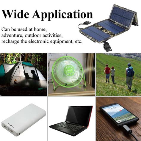 InFnateGifz - USB Solar Panel Folding Power Bank Outdoor Camping Hiking ...