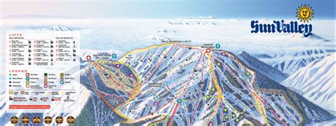 Sun Valley Ski Resort Trail Map