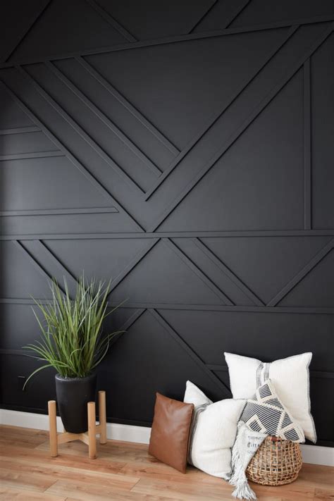 Black Accent Wall | Accent walls in living room, Dream house, House ...