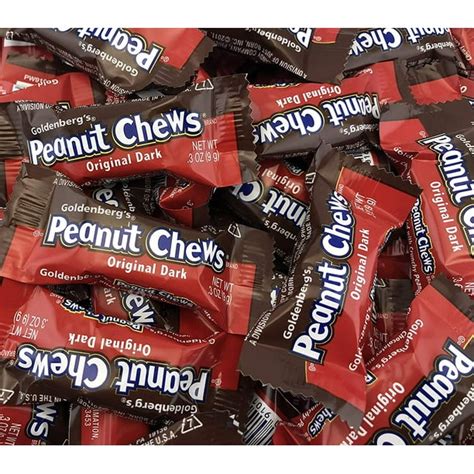 Original Dark Chocolate Goldenberg's® Peanut Chews®, 2 Lbs From (Jersey ...