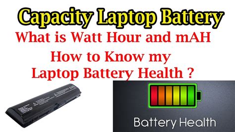 how to know Laptop Battery Capacity and Health ? - YouTube