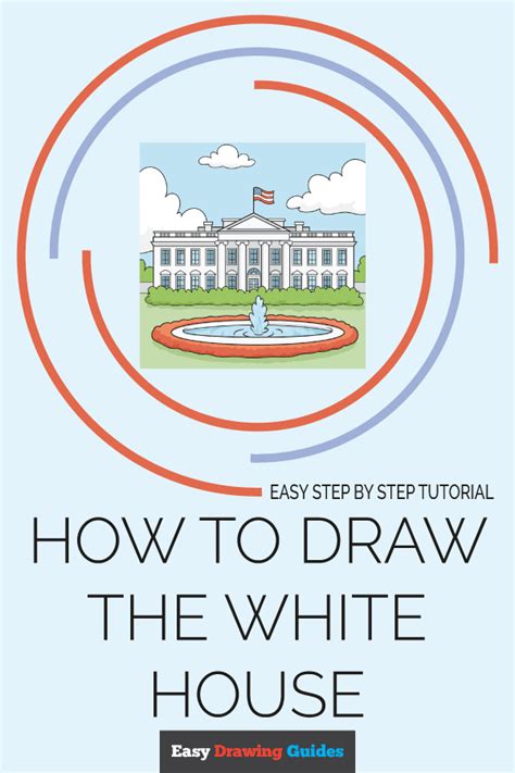 How to Draw the White House - Really Easy Drawing Tutorial