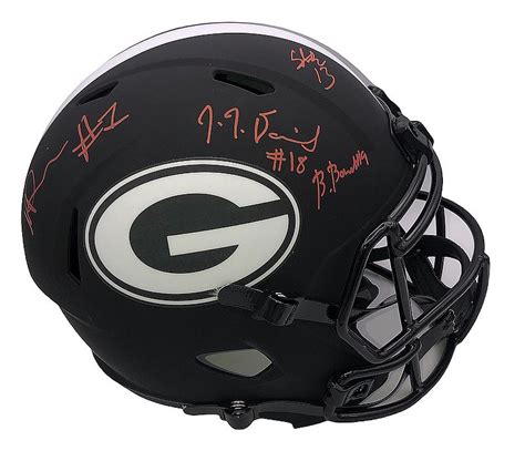 Stetson Bennett IV, Brock Bowers ,George Pickens & JT Daniels Autographed Signed Georgia ...