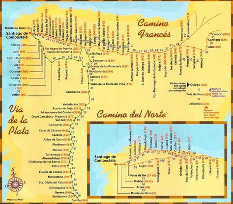 Maps & Paths | Camino de Santiago Guide | Caminho de santiago, Caminho ...