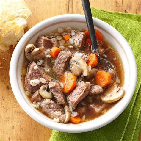 Hearty Beef Barley Soup Recipe | Taste of Home