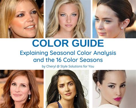 Seasonal Color Analysis Guide to Determine Your Color Season by ...