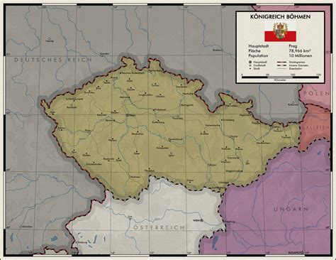 Kingdom of Bohemia. Political map by MrNazar on DeviantArt