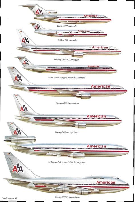 American Airlines Fleet 1990s | Aviation airplane, Vintage airlines ...