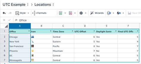 UTC & Time Zone Conversion - Functions & Formulas - Honeycode Help & Community