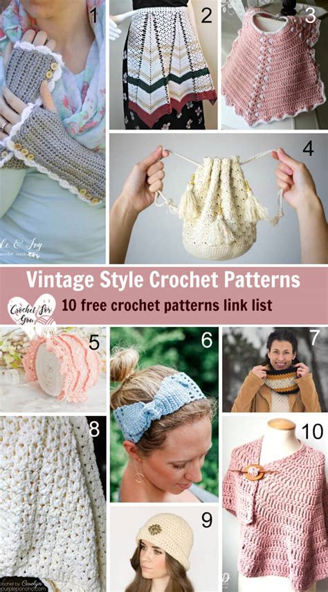 Vintage Style Crochet Patterns - Crochet For You