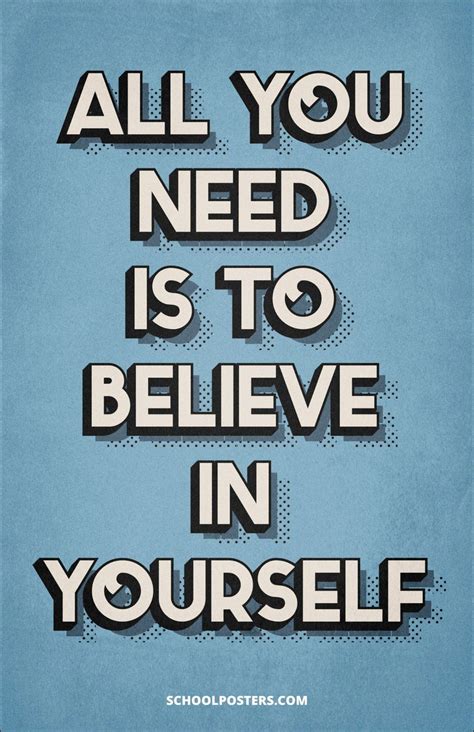 Believe In Yourself Poster – SchoolPosters.com LLC