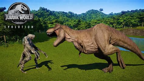 DINOSAUR KING T REX AND HUMAN HYBRID - JURASSIC DINOSAUR BATTLE ...