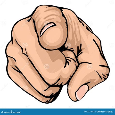 Finger Is Pointing At You Cartoon Vector | CartoonDealer.com #48904329