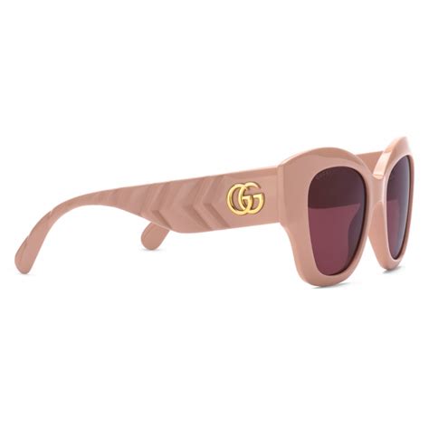 Gucci - Cat Eye Sunglasses - Pink Burgundy - Gucci Eyewear - Avvenice