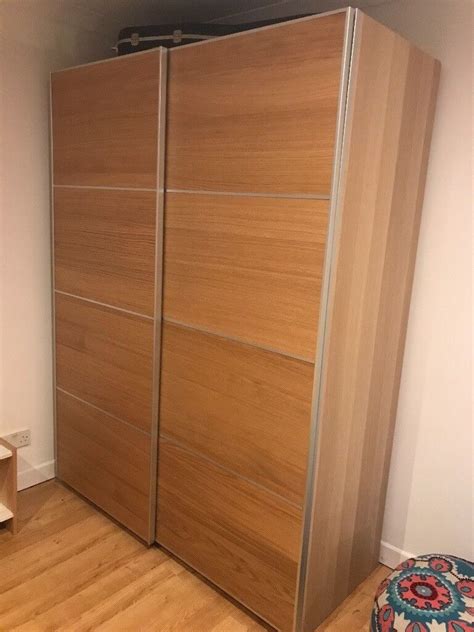 ikea PAX sliding door double wardrobe (Height:200cm/Width:150:depth:65 ...