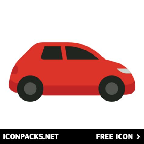 Free Red Micro Car SVG, PNG Icon, Symbol. Download Image.