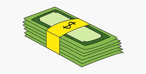 How To Draw Stack Of Money - Stack Of Money Drawing Easy, HD Png Download - kindpng