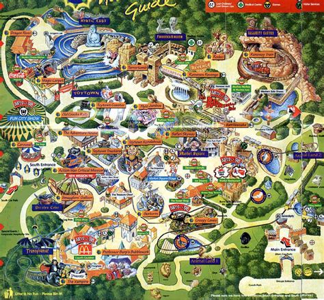 Theme Park Brochures Chessington World of Adventures Map 1998 ...