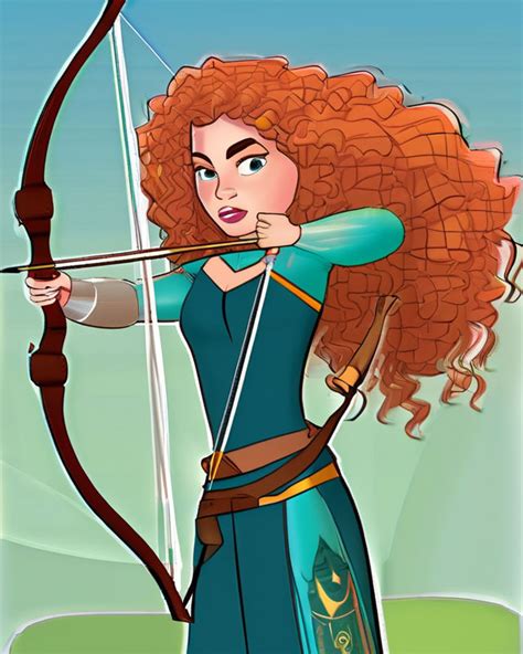 Merida - archery training by pacattack92 on DeviantArt