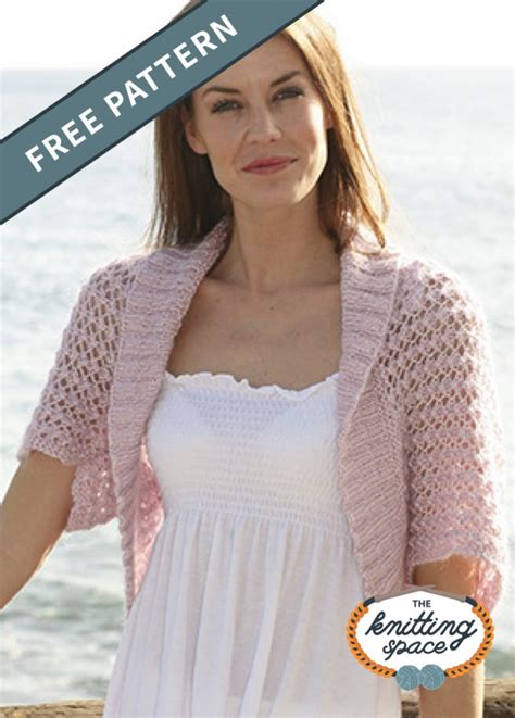 Stylish Knitted Lace Bolero [FREE Knitting Pattern]