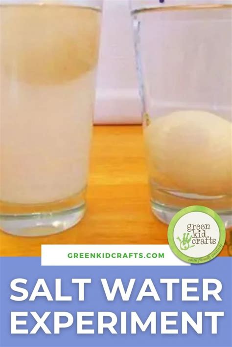 Salt Water Experiment – Green Kid Crafts