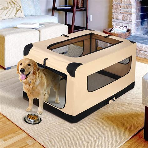 ZENY™ Extra Large Folding Soft Dog Crate Kennel Portable Pet Travel Ca – ZENY Products