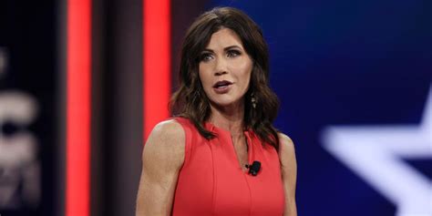 South Dakota Gov. Kristi Noem appears to deny she's having an affair with Trump aide Corey ...