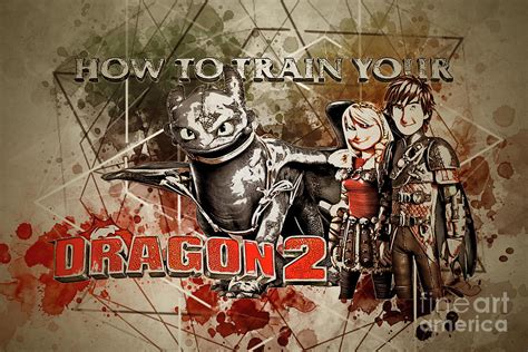 Mo2243 How To Train Your Dragon 2 Horizontal Movie Poster Digital Art ...