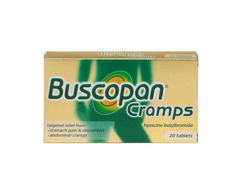 Buscopan Cramps Tablets 20 Cramps Tablets