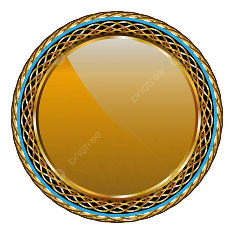 Golden Circle Frame With Gold Award Ribbon Icon Vector, Circle, Award, Golden Circle PNG and ...