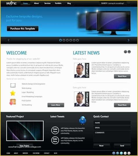 Html5 Business Website Templates Free Download Of Mystic Template ...