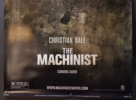 The Machinist-rare Original Movie Poster for Brad | Etsy