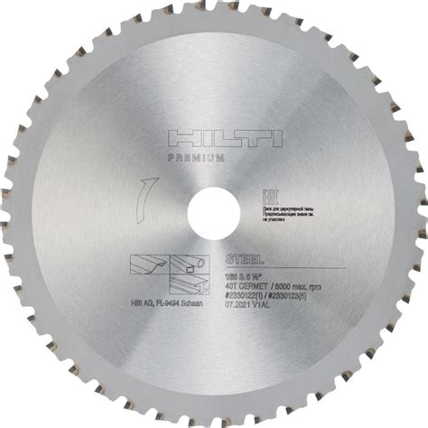 Steel circular saw blade - Metal Circular Saw Blades - Hilti Philippines