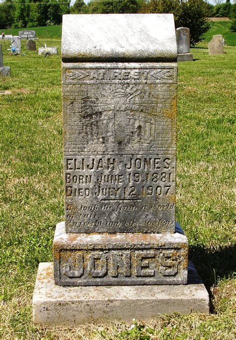 Elijah Jones (1881-1907) - Find a Grave-gedenkplek