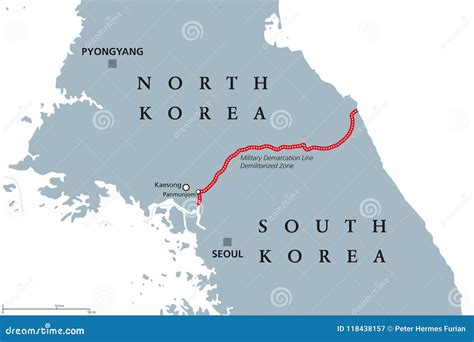 Korean Peninsula Map - Vector Illustration Royalty-Free Stock Image ...