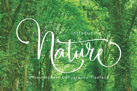 Download Nature calligraphy font | fontsme.com