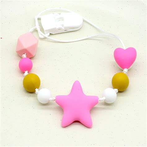 Aliexpress.com : Buy Personalized Silicone Baby Teether Pacifier Clip with Safe ABS beads ...