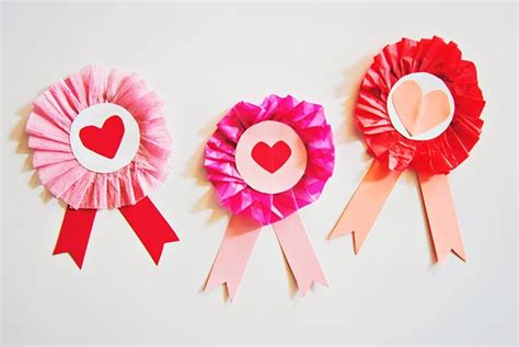 CUTE CARDBOARD VALENTINE RIBBON CRAFT FOR KIDS