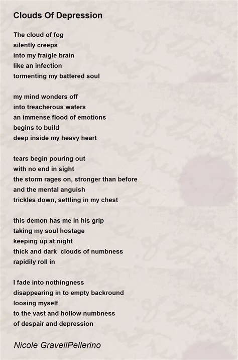 Depressed Poems About Love